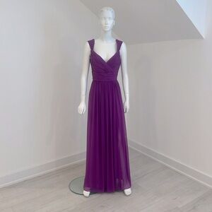 NWT SAMPLE SALE Aftersix 6712 Dahlia (Fuschia/purple) size 10 Chiffon. Pristine.